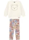 Marlan - Conjunto Blusão e Legging em Molecotton Bege - variação: Bege