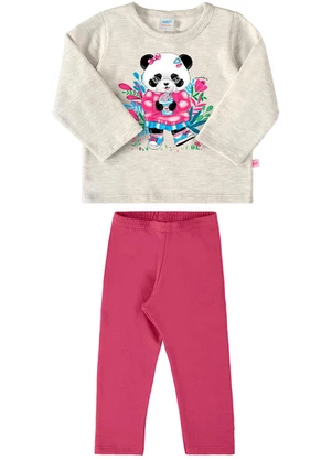 Marlan - Conjunto Blusão e Legging em Molecotton Cinza - MARLAN