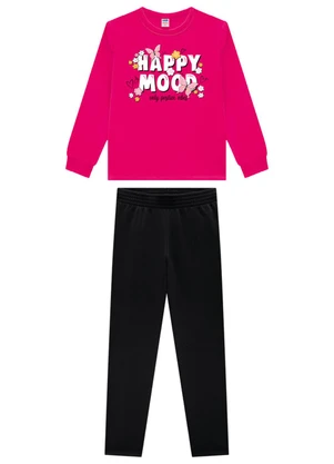 Marlan - Conjunto Blusão e Legging em Molecotton Rosa - MARLAN