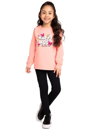 Marlan - Conjunto Blusão e Legging em Molecotton Laranja - MARLAN