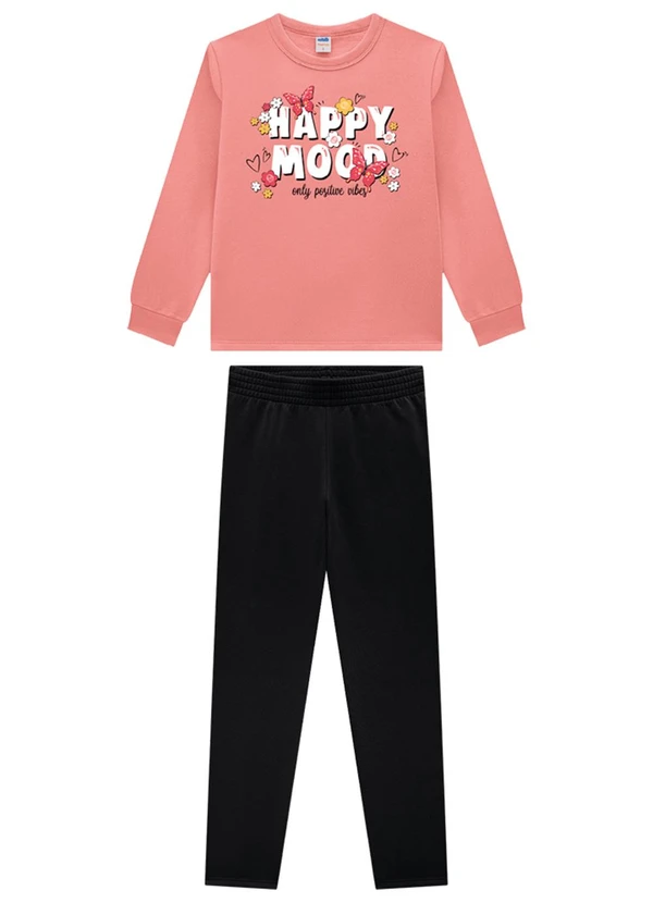 Marlan - Conjunto Blusão e Legging em Molecotton Laranja 2