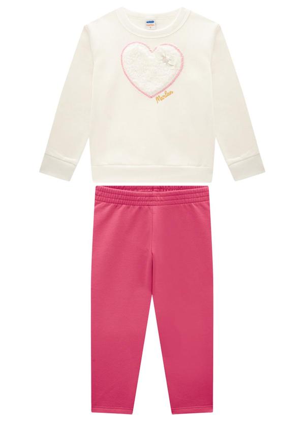 Marlan - Conjunto Blusão e Legging em Molecotton Bege 1