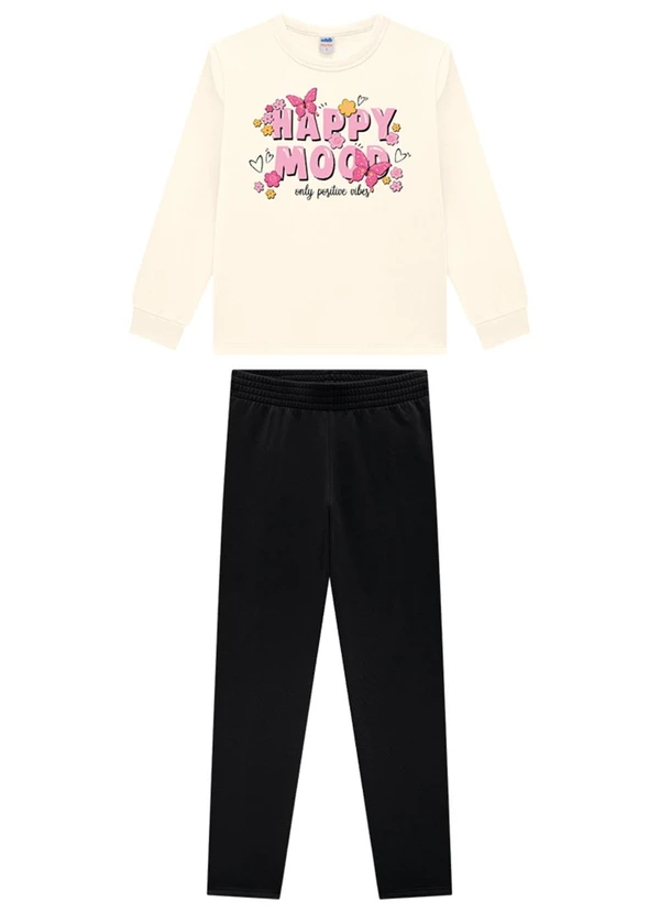 Marlan - Conjunto Blusão e Legging em Molecotton Bege 1