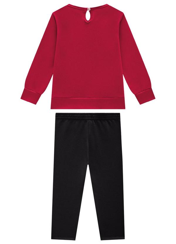 Marlan - Conjunto Blusão e Legging em Molecotton Vermelho 2
