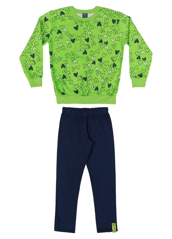 Bee Loop - Conjunto Blusão e Legging Infantil Verde