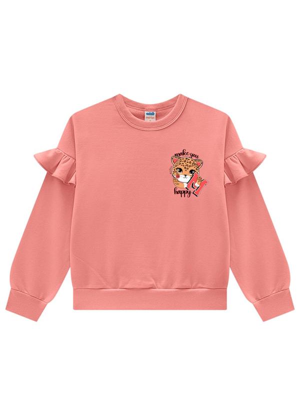 Marlan - Conjunto Blusão e Legging Jeans Rosa 2