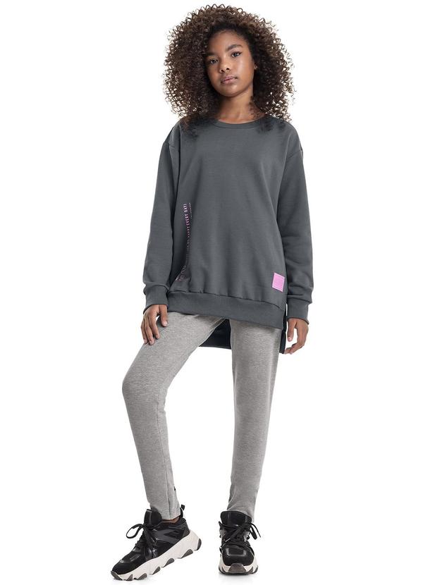 Gloss - Conjunto Blusão e Legging Juvenil Cinza 1