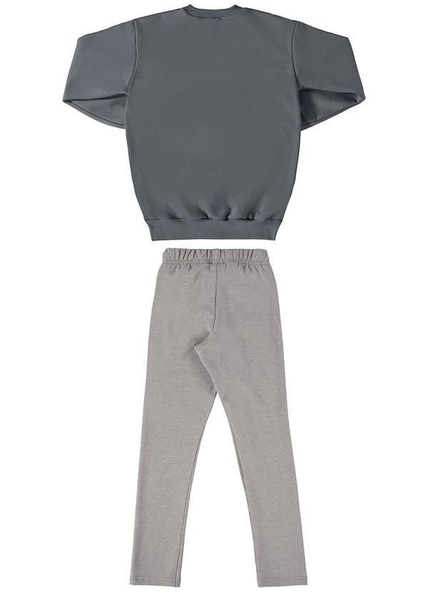 Gloss - Conjunto Blusão e Legging Juvenil Cinza 3