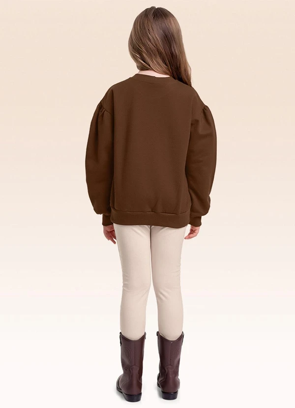 Fakini Kids - Conjunto Blusão e Legging Marrom 2