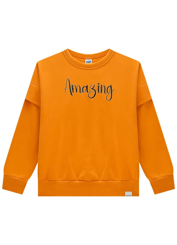 Marlan - Conjunto Blusão e Legging Molecotton Laranja 3