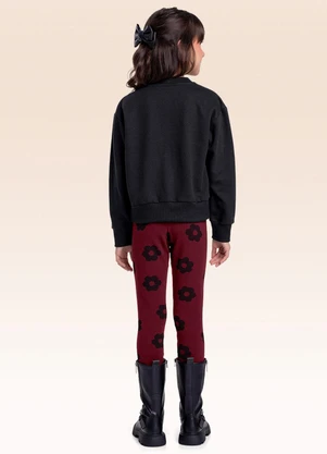 Fakini Kids - Conjunto Blusão e Legging Preto - FAKINI KIDS