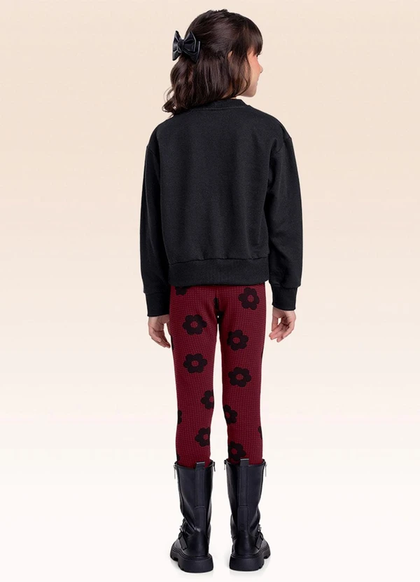 Fakini Kids - Conjunto Blusão e Legging Preto 2