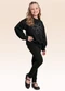 Fakini Kids - Conjunto Blusão e Legging Preto - variação: Preto