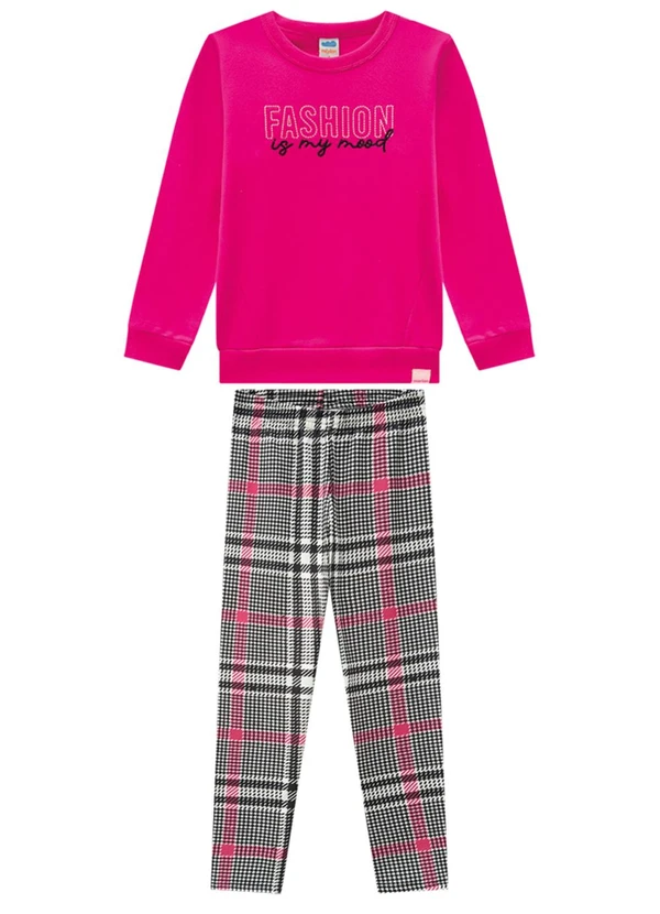 Marlan - Conjunto Blusão e Legging Princesa de Gales Rosa 2