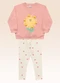 Fakini Kids - Conjunto Blusão e Legging Bege - variação: Rosa