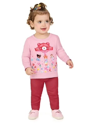 Marlan - Conjunto Blusão e Legging Rosa - MARLAN