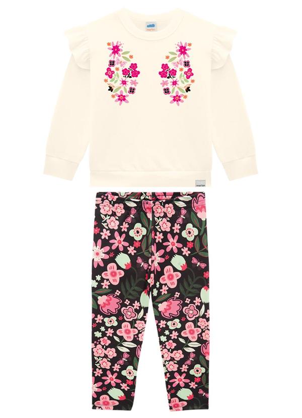 Marlan - Conjunto Blusão e Legging Sport Winter Bege