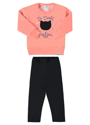 Marlan - Conjunto Blusão e Legging Sweet Baby Laranja - MARLAN