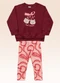 Fakini Kids - Conjunto Blusão e Legging Bege - variação: Vermelho