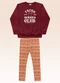 Fakini Kids - Conjunto Blusão e Legging Vermelho - variação: Vermelho