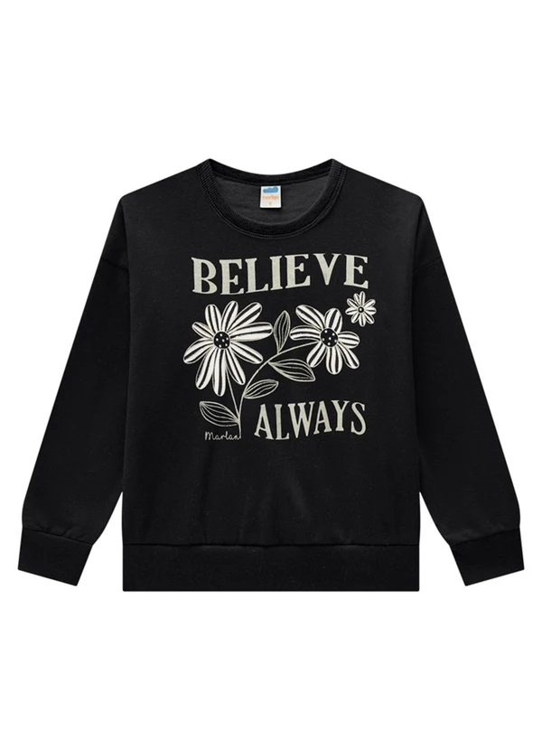 Marlan - Conjunto Blusão e Saia em Plush Listrado Preto 2