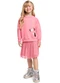 Quimby - Conjunto Blusão e Saia para Menina Rosa - variação: Rosa