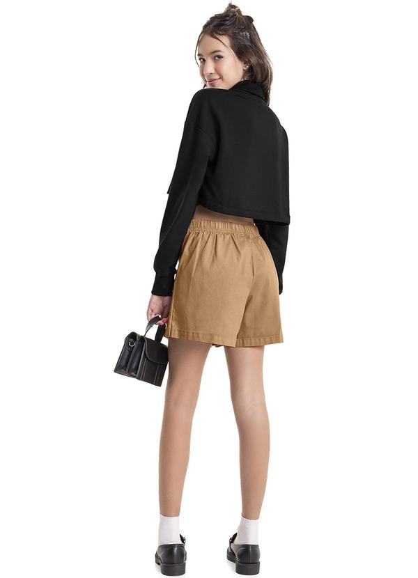 Gloss - Conjunto Blusão e Short-Saia Juvenil Preto 4