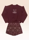 Fakini Kids - Conjunto Blusão e Shorts Saia Vermelho - variação: Vermelho