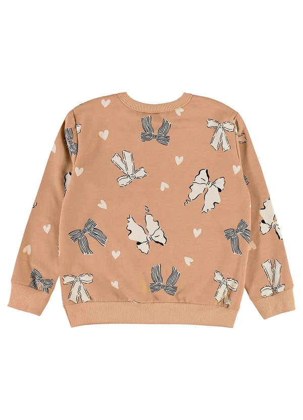 Bee Loop - Conjunto Blusão Laços Corações Marrom 3