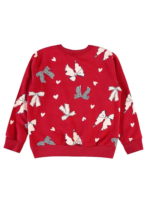 Bee Loop - Conjunto Blusão Laços Corações Vermelho 4