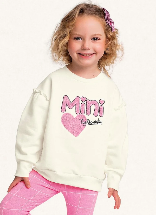 Fakini Kids - Conjunto Blusão/Legging Bege 3