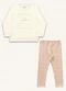 Fakini Kids - Conjunto Blusão/Legging Preto - variação: Bege