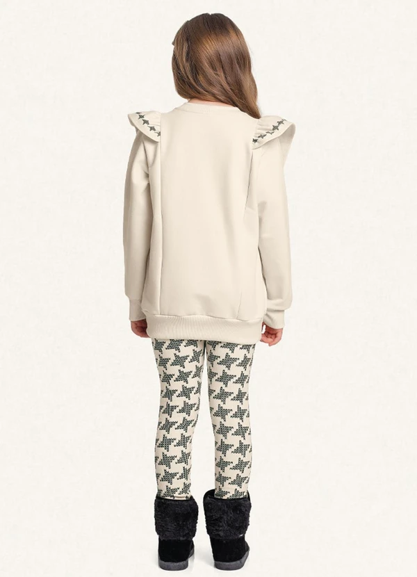 Fakini Kids - Conjunto Blusão/Legging Bege 2