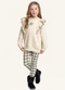 Fakini Kids - Conjunto Blusão/Legging Bege - variação: Bege