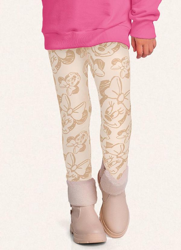 Fakini Kids - Conjunto Blusão/Legging Minnie Bege 4
