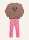Fakini Kids - Conjunto Blusão/Legging Minnie Bege - variação: Marrom