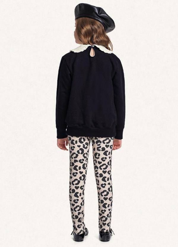 Fakini Kids - Conjunto Blusão/Legging Preto 2