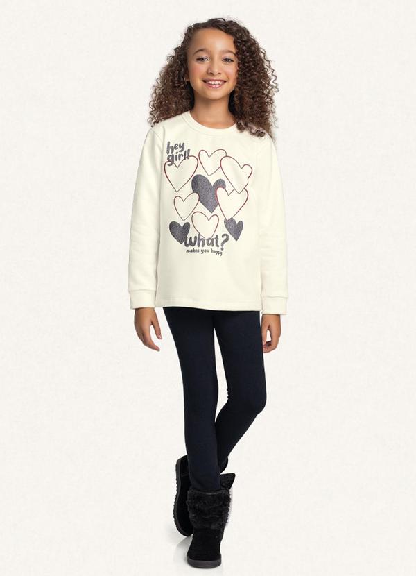 Fakini Kids - Conjunto Blusão/Legging Preto