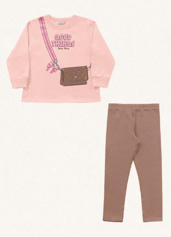 Fakini Kids - Conjunto Blusão/Legging Rosa 4