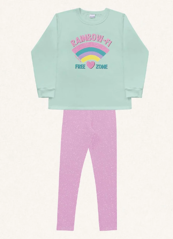 Fakini Kids - Conjunto Blusão/Legging Verde