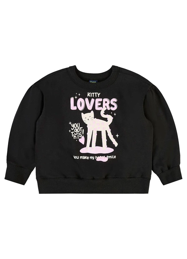 Bee Loop - Conjunto Blusão Lovers e Calça Preto 3