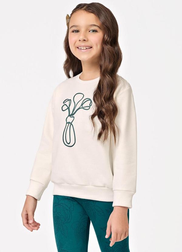 Trick Nick - Conjunto Blusão Moletom com Legging Bege 3