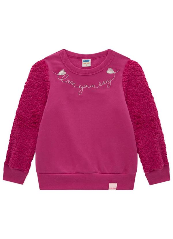 Marlan - Conjunto Blusão Sherpa e Calça em Moletom Rosa 2
