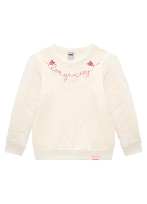 Marlan - Conjunto Blusão Sherpa e Calça em Moletom Bege 2