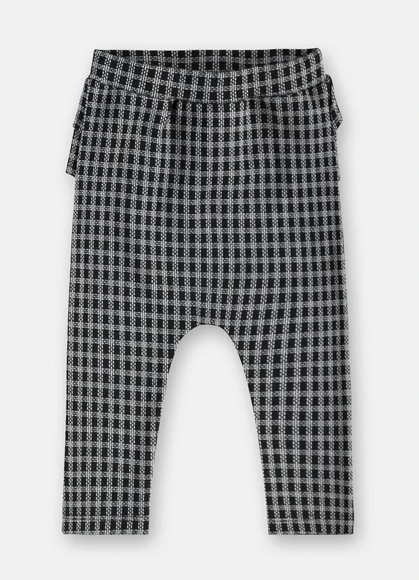 Up Baby - Conjunto Body e Calça Jacquard Preto 4