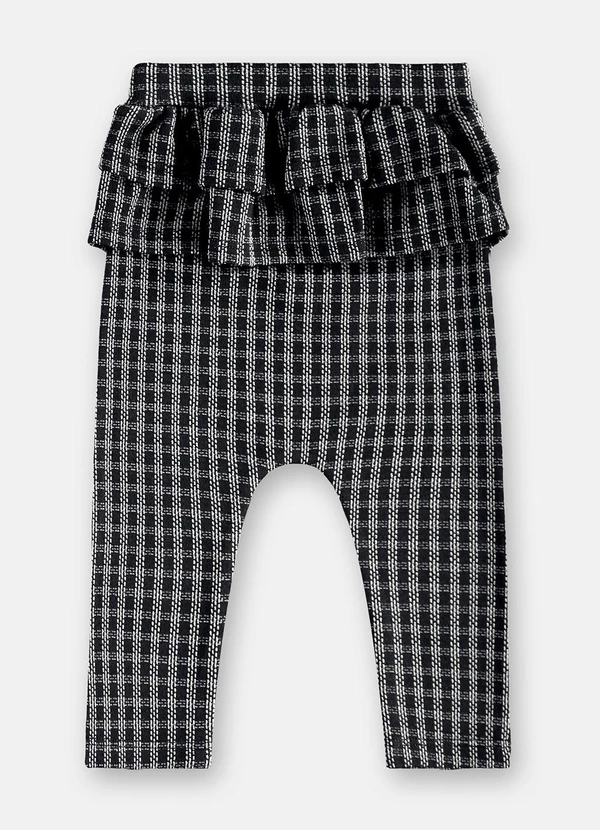 Up Baby - Conjunto Body e Calça Jacquard Preto 5