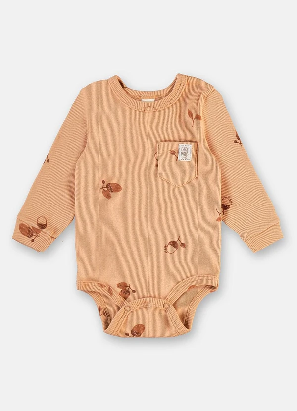 Up Baby - Conjunto Body e Calça Marrom 2