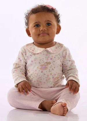 Up Baby - Conjunto Body e Calça Rosa - UP BABY