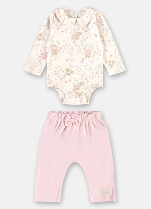 Up Baby - Conjunto Body e Calça Rosa - UP BABY
