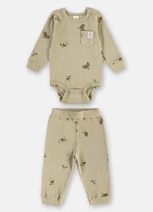 Up Baby - Conjunto Body e Calça Verde - UP BABY